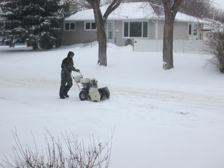 Dec. 1: This Your Saskatchewan photo was taken by Suzanne N. of someone taking snow removal on his street into his own hands in Saskatoon.