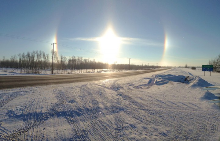 Dec. 3: This Your Saskatchewan photo was taken by Suzy Pilat of a sundog at Glaslyn.