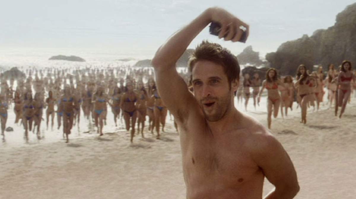 A scene from an Axe commercial.