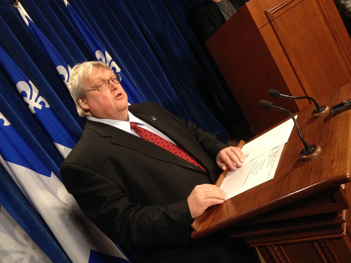 Quebec's health minister Gaétan Barrette on December 1, 2014.
