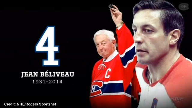 Canadiens Pay Tribute To Jean Béliveau With Emotional Pre-game Ceremony ...