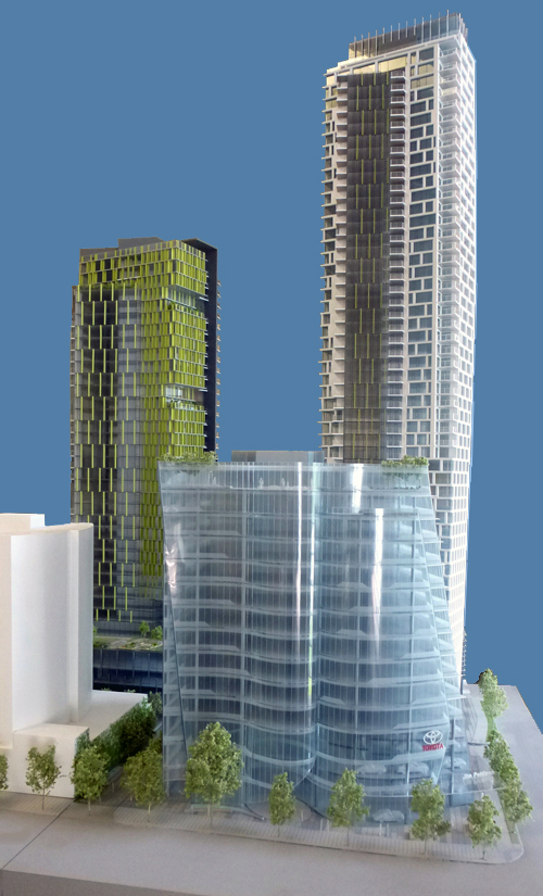 Burrard Place development model.
