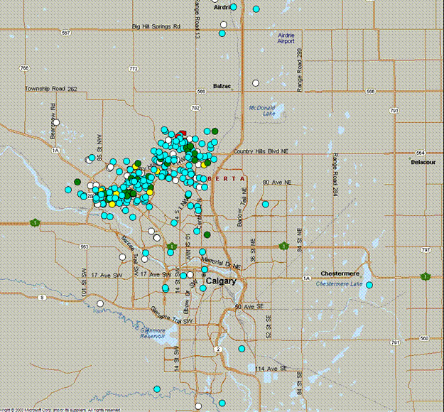 Reports gathered by Earthquakes Canada from the Calgary frost quake event.