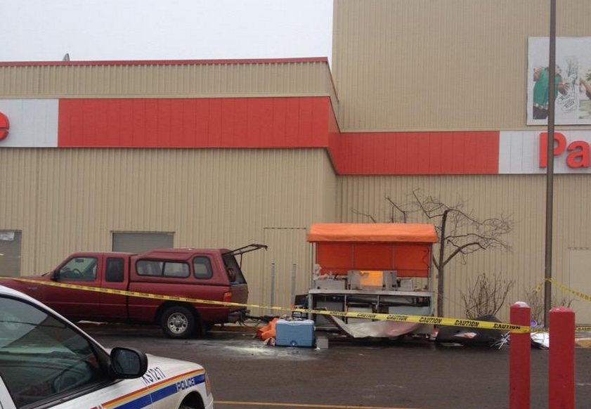 Crews are investigating why a hot dog stand exploded outside a Canadian Tire in Kamloops this morning, injuring two people.