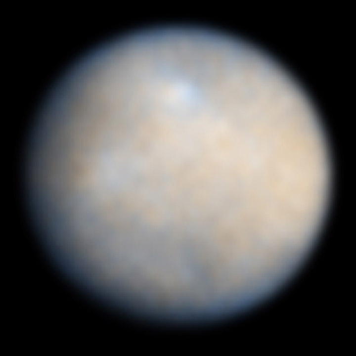 An image of Ceres, taken by the Hubble Space Telescope.