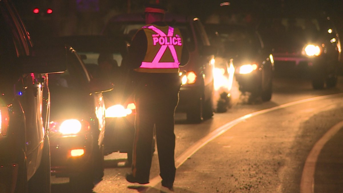 RCMP conduct a checkpoint in Lower Sackville.