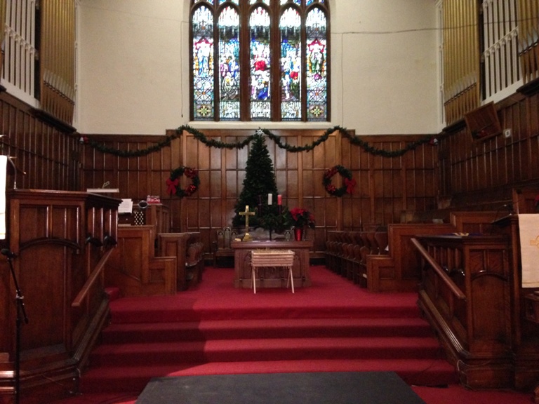 While the sanctuary as re-opened, the lower level that used to hold the daycare, the Sunday school rooms and the drop-in centre for the homeless are still being repaired and restored.