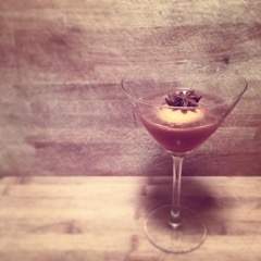 Holiday vodka martini