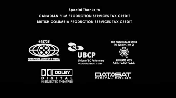 The closing credits for ‘The Interview’ mention B.C. and federal tax credits.