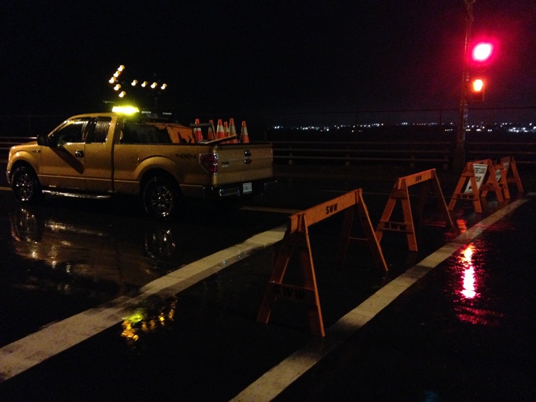 Many streets have been closed due to localized flooding.