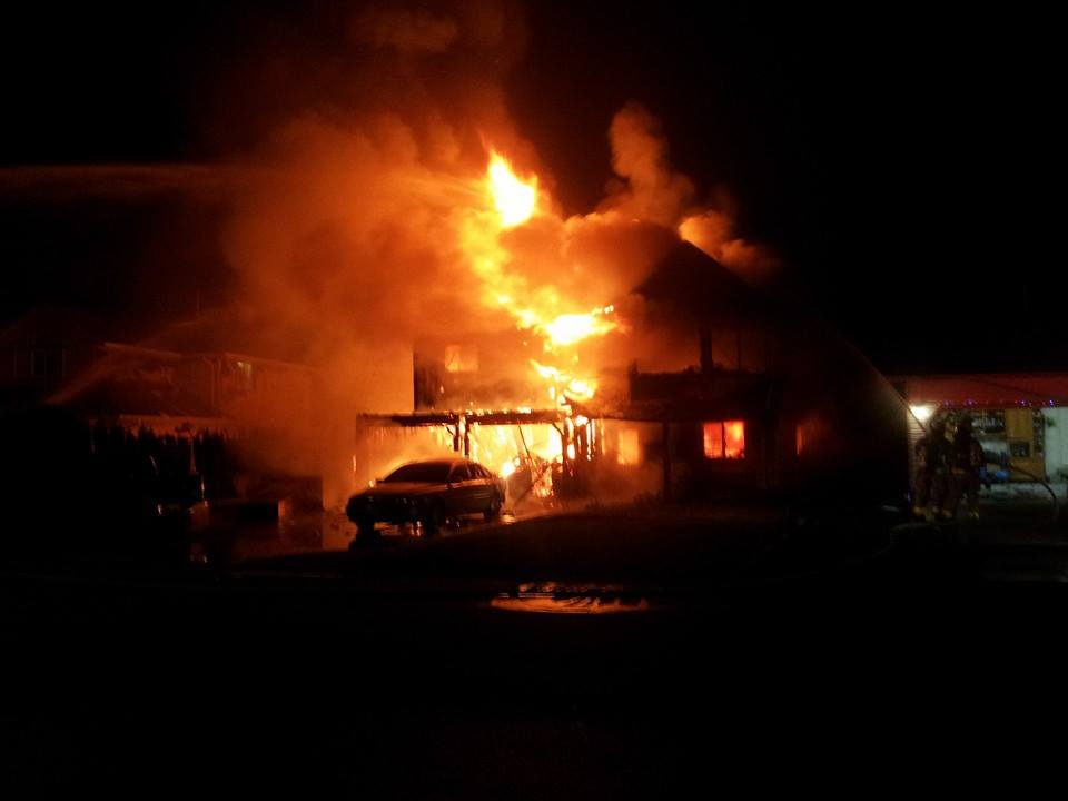 Fire destroys Agassiz home on Sheffield drive. 