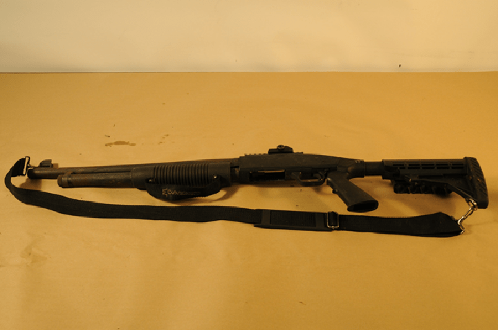 Justin Bourque's Mossberg 500 shotgun