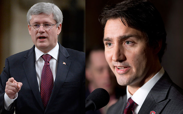 Stephen Harper Justin Trudeau
