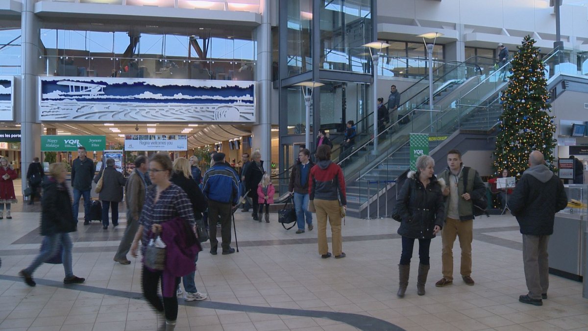 Around this time of year, roughly 700 more passengers per day pass through the Regina International Airport.