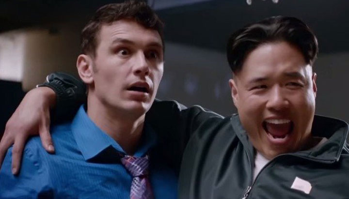 James Franco and Randall Park in a scene from 'The Interview.'.