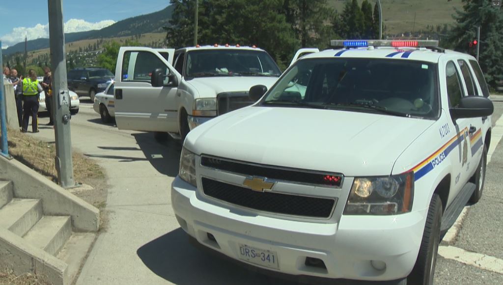A police cruiser was rammed by a stolen truck in late June, now a Kelowna man has been sentenced. 