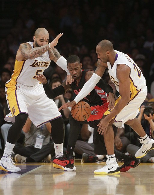 Bryant leads Lakers over Toronto 129-122 in OT