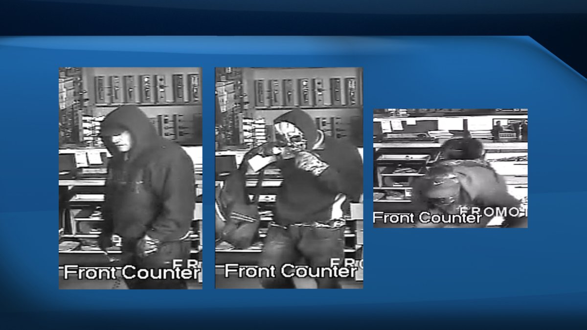 Investigators say four thieves broke into a Calgary locksmith company between 11 p.m. on Saturday, December 13th and 5 a.m. on Sunday, December 14th, 2014.