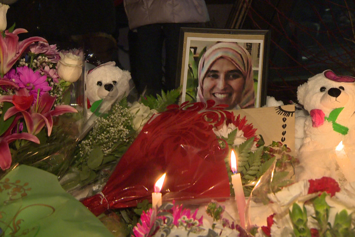 Naima Rharouity, a 47-year-old of Moroccan descent and a mother of two was discovered unconscious at the bottom of an escalator in the Fabre metro station. Police said that she appeared to have choked to death after her scarf was caught in the escalator.