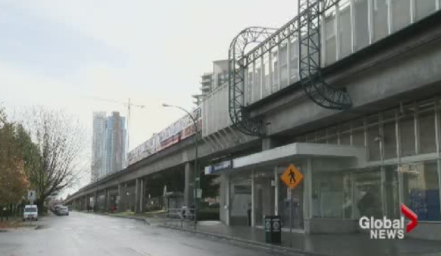 Metrown SkyTrain station.