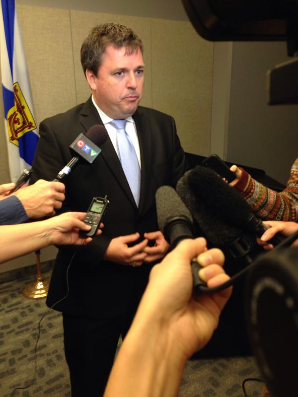 Economic Development Minister Michel Samson has been cleared of any wrongdoing for comments he made to the media about funding for the Yarmouth ferry.