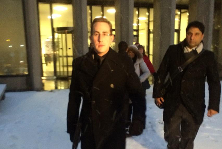 Philip Grandine leaves a Toronto courtroom on November 19