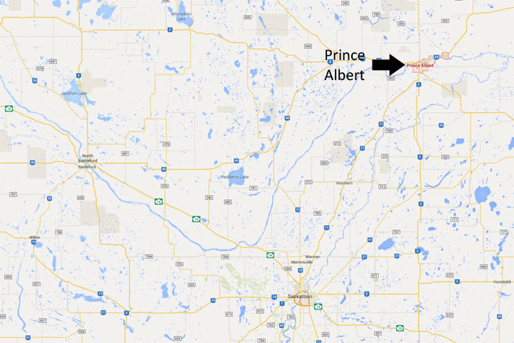 A man was killed after a collision between an SUV and a car west of Prince Albert, Sask.