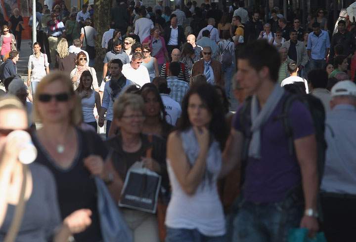 There will be 77,381,246 more people breathing the world's air on New Year's Day, according to new statistics released Monday. That’s almost the same number of people currently living in Germany.
