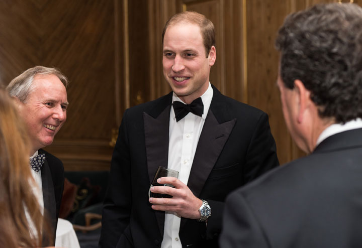 Prince William meets guests during the Tusk Conservation awards at Claridges Hotel on November 25, 2014 in London, England.  I.