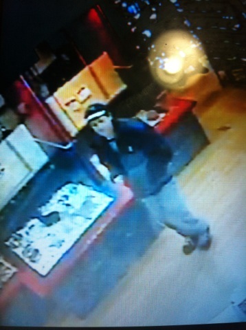 Security footage shows the male suspect.