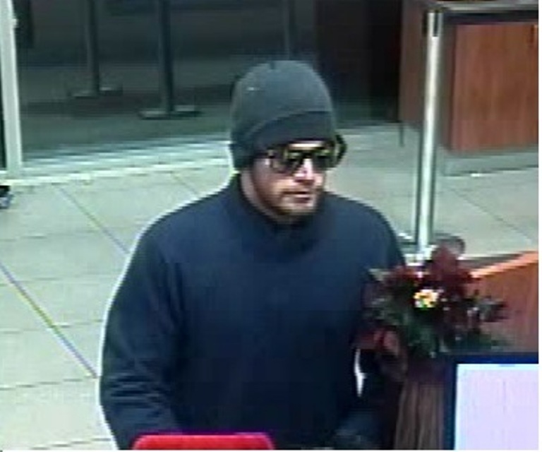 Vernon bank robber caught on camera - image