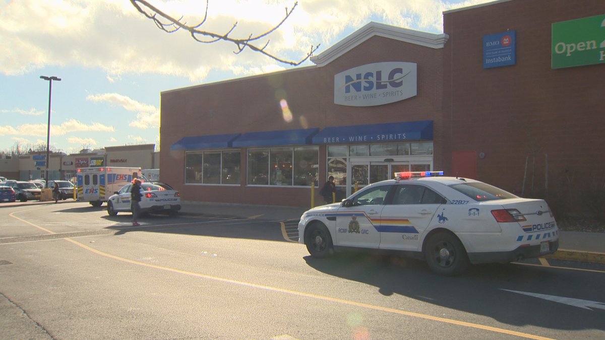 A 16-year-old boy was ticketed after hitting a pedestrian in the crosswalk in front of this Sobeys in Lower Sackville.