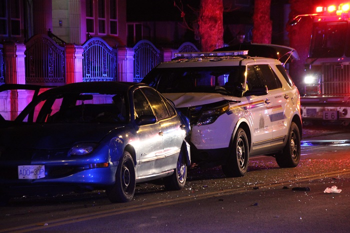 Two people taken to hospital after police involved crash in Surrey - image