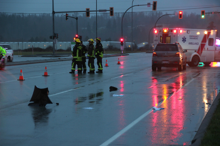 Police are investigating a  collision in South Surrey on Dec. 20, 2014.