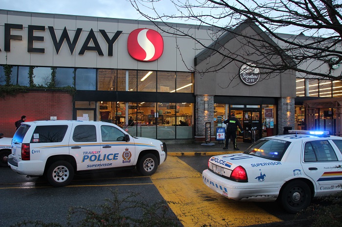 A distraught man was shot by transit police in Surrey on Dec. 28, 2014.