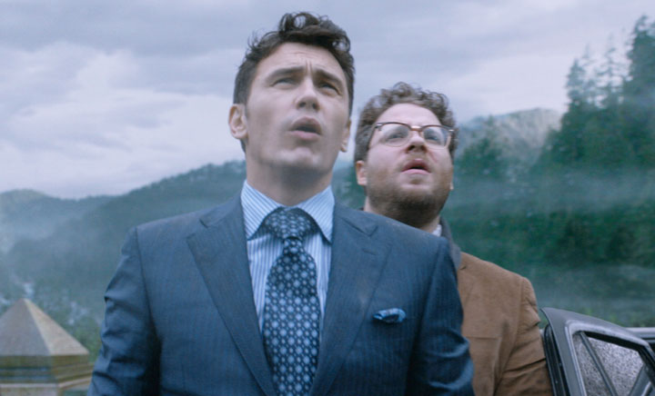 James Franco and Seth Rogen, pictured in a scene from the B.C.-shot comedy 'The Interview.'.