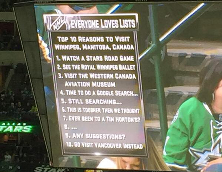 Dallas Stars Top 10 Winnipeg Jets