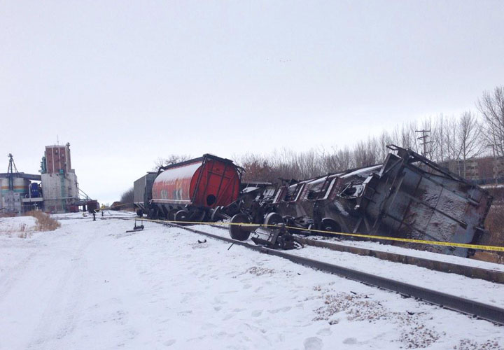 A train derailment on the weekend is being cleaned up, but the incident has worried residents, according to a Saskatoon city councillor.