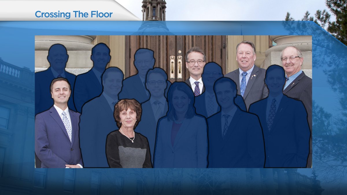 These are the five Wildrose MLAs left standing following the mass cross-over.