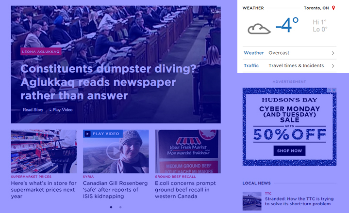 Globalnews.ca Weather Widget