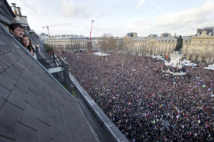 IN PHOTOS: Thousands rally for unity, freedom, in Paris - National | Globalnews.ca