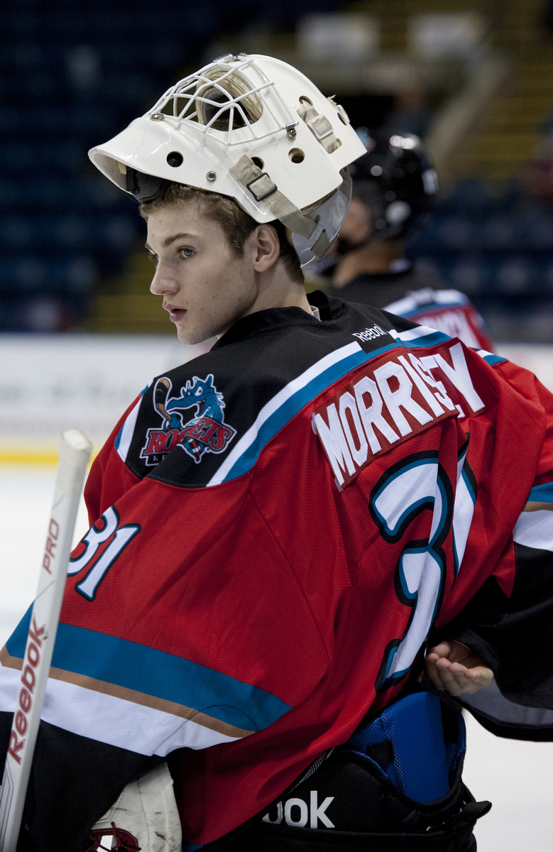 Rockets rookie Jake Morrissey faced 31 shots and was solid in the Rockets net.