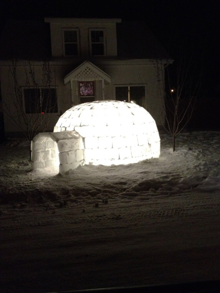 Jan. 16: This Your Saskatchewan photo was taken by Alvin Slusar of an igloo built in Carrot River.