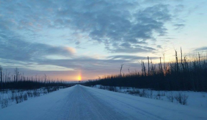 Jan. 27: This Your Saskatchewan photo was taken by Chris Parenteau of a sundog on the road coming off Montreal Lake.