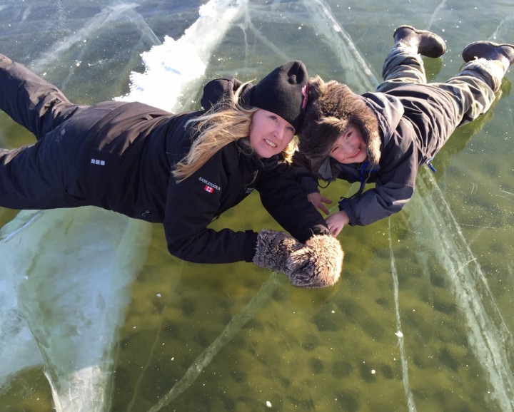 Jan 30: This Your Saskatchewan photo was taken by Candace Akins watching minnows under the ice on a slow fishing day on Lake Diefenbaker.