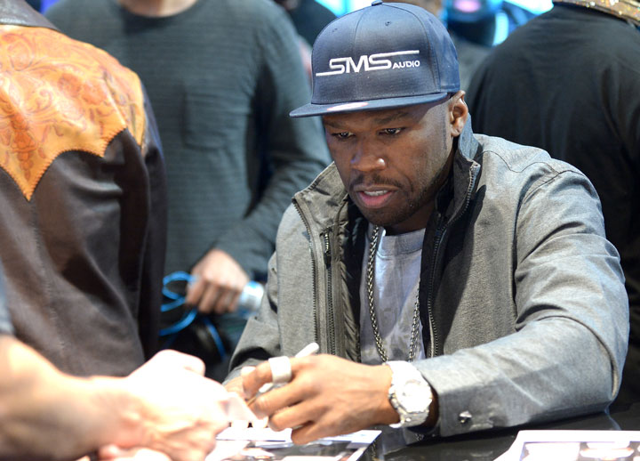 This year at CES, fans wrapped around the SMS Audio booth to get an autograph from rapper Curtis "50 Cent" Jackson who also is majority owner of the headphone company.
