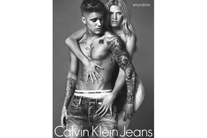 Justin bieber lara stone deals calvin klein