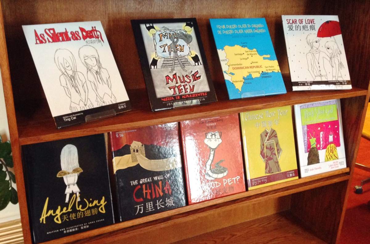 Students at New Era School in Brandon published nine books so far.