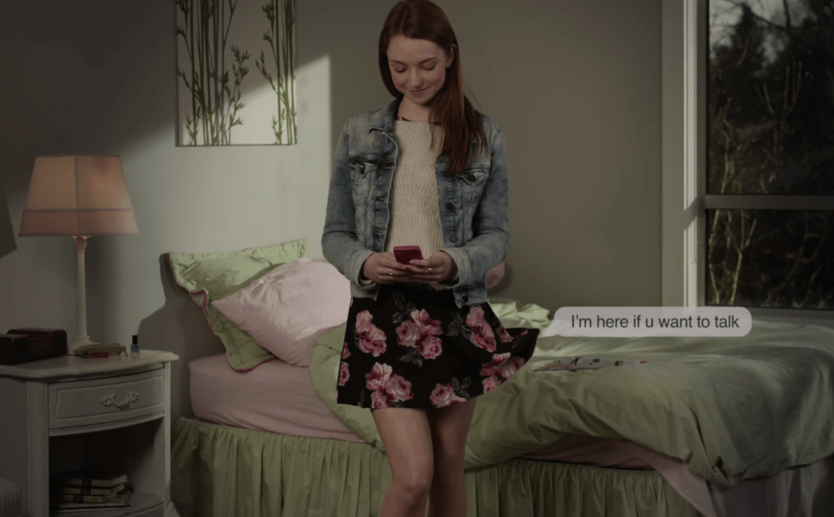 A screengrab from the Children of the Street Society’s newest campaign, asking parents to remove smartphones from their children’s rooms at night.
