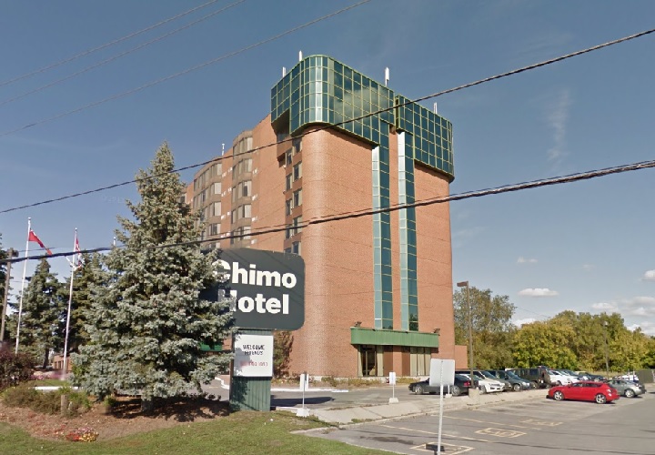 The Chimo Hotel east of downtown Ottawa has been evacuated.